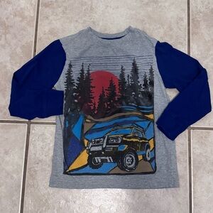 Gymboree Gray and Blue Adventure Graphic Tee